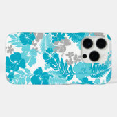 Coques Case-Mate iPhone Hibiscus turquoise de la baie de Kona (Verso (horizontal))