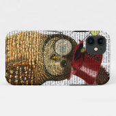 Coques Case-Mate iPhone Hibou avec le casquette supérieur 3 (Dos (Horizontal))