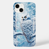 Coques Case-Mate iPhone Hibou Blanc Papier Découpé Hiver (Verso)