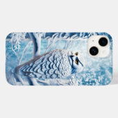 Coques Case-Mate iPhone Hibou Blanc Papier Découpé Hiver (Verso (horizontal))