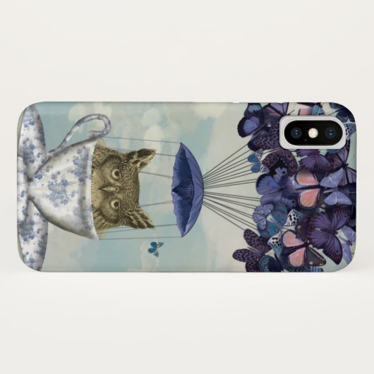 Coques Case-Mate iPhone Hibou dans Teacup 2 (Dos (Horizontal))