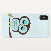 Coques Case-Mate iPhone Hibou d'Aqua (Dos (Horizontal))