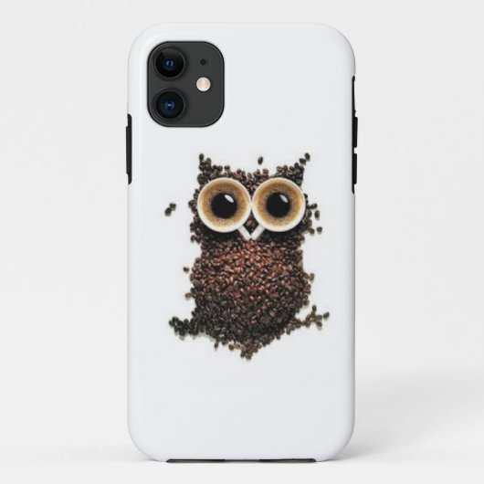 Coques Case-Mate iPhone Hibou de café (Dos)