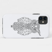 Coques Case-Mate iPhone Hibou de griffonnage (Dos (Horizontal))
