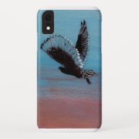 Hibou de lever de soleil d'art d'oiseau