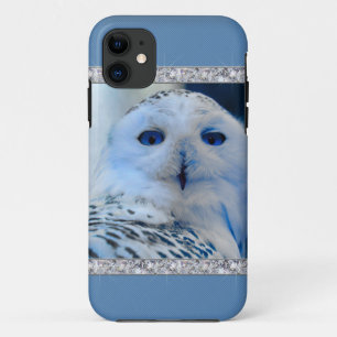 Case-Mate iPhone Case Hibou de neige observé par bleu