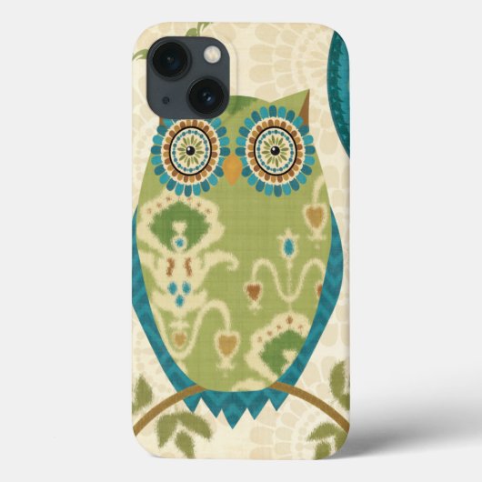 Coques Case-Mate iPhone Hibou décoratif avec des conceptions circulaires (Verso)