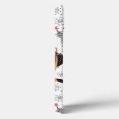 Coques Case-Mate iPhone Hibou drôle de texture (Verso / Droite)