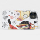 Coques Case-Mate iPhone Hibou drôle de texture (Dos (Horizontal))