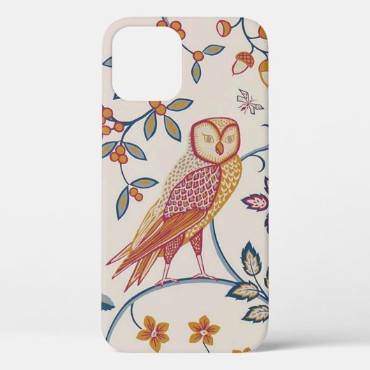 Coques Case-Mate iPhone Hibou et fleurs, William Morris Coque-Mate iPhone (Verso)