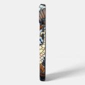 Coques Case-Mate iPhone Hibou et loup Mosaic Ai Art (Verso / Gauche)