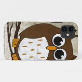 Coques Case-Mate iPhone Hibou été perché (Dos (Horizontal))
