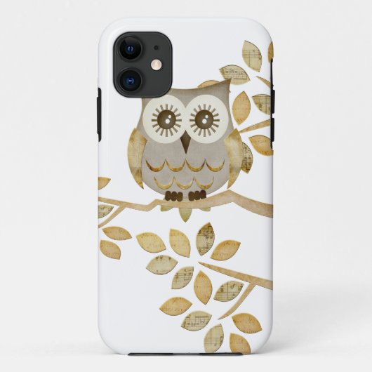 Coques Case-Mate iPhone Hibou large de yeux dans le cas d'arbre (Dos)