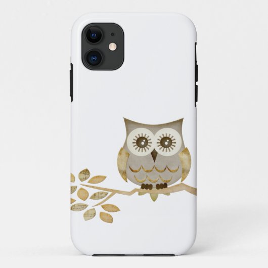 Coques Case-Mate iPhone Hibou large de yeux dans le cas d'arbre (Dos)