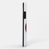 Coques Case-Mate iPhone Hibou masculin avec la moustache noire (Dos/Droite)