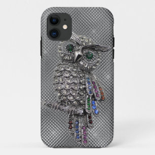 Coques Pour iPhone hibou mignon bling