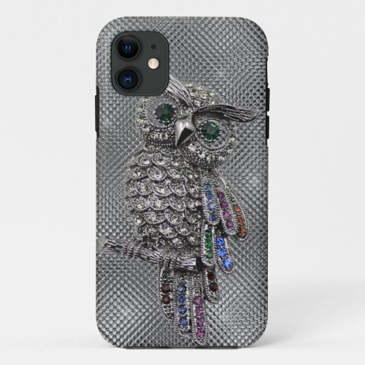 Coques Case-Mate iPhone hibou mignon bling (Dos)