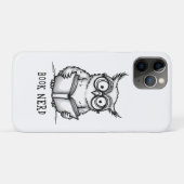 Coques Case-Mate iPhone Hibou nerd de livres (Dos (Horizontal))