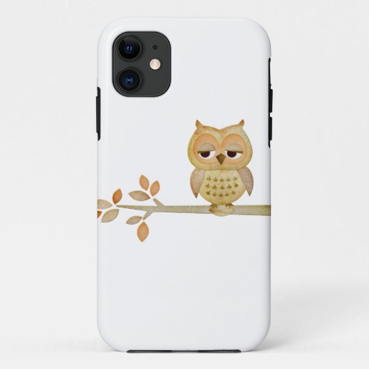 Coques Case-Mate iPhone Hibou somnolent dans le cas d'arbre (Dos)