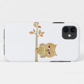 Coques Case-Mate iPhone Hibou somnolent dans le cas d'arbre (Dos (Horizontal))
