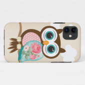 Coques Case-Mate iPhone Hibou vintage (Dos (Horizontal))