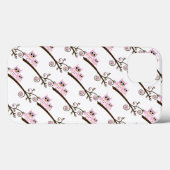 Coques Case-Mate iPhone Hiboux à thème blanc et rose (Verso (horizontal))