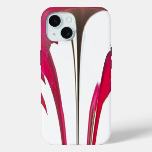 Coque Pour iPhone 15 hic Rose Rouge Ciel Blanc Étonnant Achempong Art