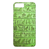 Coques Case-Mate iPhone Hiéroglyphes égyptiens anciens iPhone vert 7 Plus (Dos)