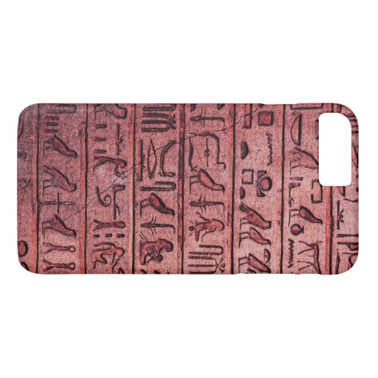 Coques Case-Mate iPhone Hiéroglyphes égyptiens anciens Red iPhone 7 Plus (Dos (Horizontal))