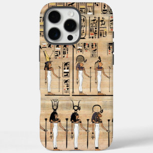 iPhone 16 Pro Max Case Hiéroglyphes égyptiens sur le papyrus