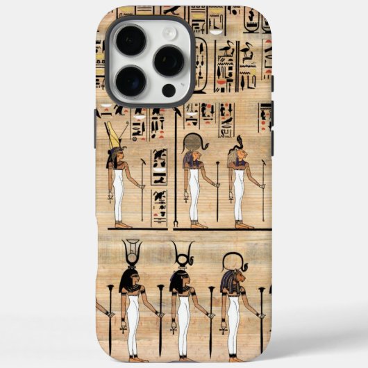 Coques Case-Mate iPhone Hiéroglyphes égyptiens sur le papyrus (Verso)