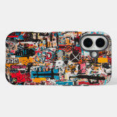 Coques Case-Mate iPhone Hiéroglyphes électriques Grafitti Art Phone Case (Verso (horizontal))