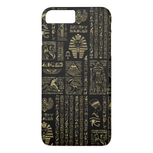 Case-Mate iPhone Case Hiéroglyphes et or égyptiens de divinités sur l