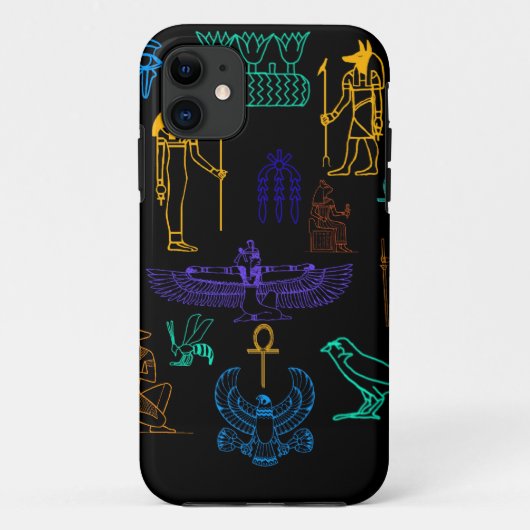 Coques Case-Mate iPhone Hiéroglyphes et symboles de l'Egyptian (Dos)