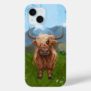 Coque Pour iPhone 15 Highland Cow Electronics