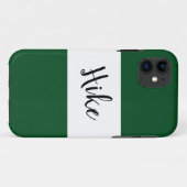 Coques Case-Mate iPhone HIKE Texte Gras Large Camp Vert Blancs (Dos (Horizontal))