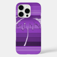 Hilo Palmiers hawaïens rayés violets