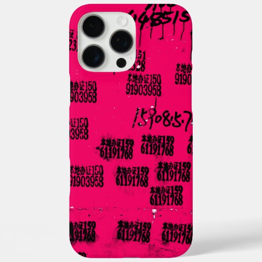 Coques Case-Mate iPhone Hip exotique rose chaud One-of-a-kind (Verso)