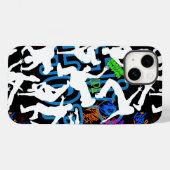Coques Case-Mate iPhone HipHop Dance Motif.w Black BG (Verso (horizontal))