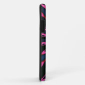 Coques Case-Mate iPhone Hippie 'delica Funk rose bleu monogramme (Dos/Droite)