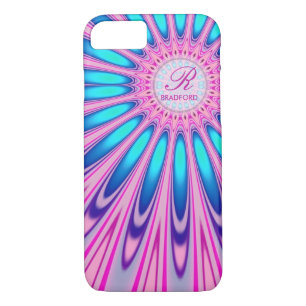 Coque iPhone 8/7 Hippie 'delica Pink Blue Tie Dye