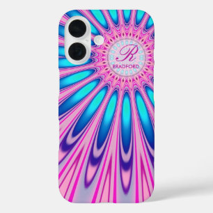 Coques iPhone 16 Hippie 'delica Pink Blue Tie Dye