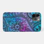 Coques Case-Mate iPhone Hippie floral Motif - Bleu par Megaflora (Dos (Horizontal))