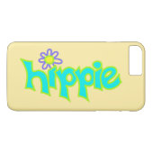 Coques Case-Mate iPhone Hippie Graphie Turquoise Lime Green Word Art (Dos (Horizontal))