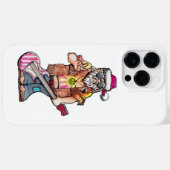 Coques Case-Mate iPhone Hippie Père Noël (Verso (horizontal))