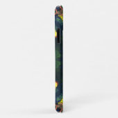 Coques Case-Mate iPhone Hippie psychédélique jaune bleu et vert (Dos/Droite)