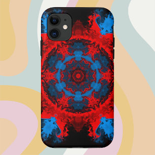 Case-Mate iPhone Case Hippie psychédélique rouge et bleu