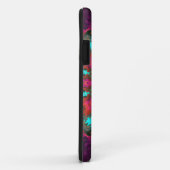 Coques Case-Mate iPhone Hippie psychédélique violet rose et Turquoise (Dos/Droite)