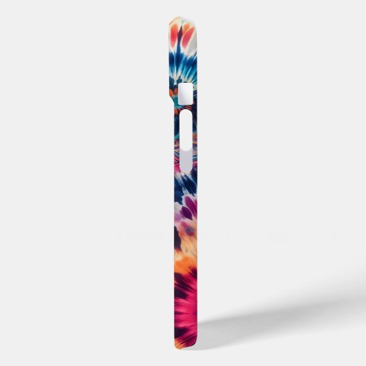 Coques Case-Mate iPhone Hippie Retro Cravate-Dye Monogrammé (Verso / Gauche)