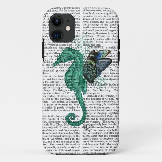 Coques Case-Mate iPhone Hippocampe à ailes (Dos)